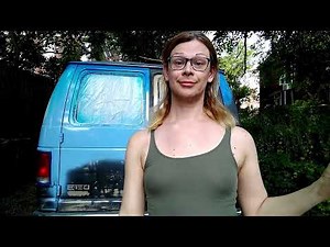Van Paint reveal, time lapse painting, trans pride design