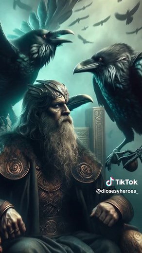 Hugin y Munin, los cuervos del dios Odín #huginnandmuninn #huginymunin #huginmunin #odin #mitologianordica #mitologíanórdica #diosesnordicos #criaturasmitológicas #criaturasmitológicas #criaturasmisticas