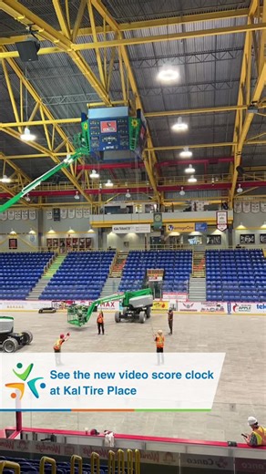 Introducing the new video score clock at Kal Tire Place! Changing out the old score clock adds a whole world of possibilities to elevate events, sports, trade shows, and more! | City of Vernon, BC