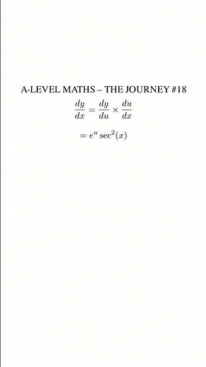 🇬🇧 A-LEVEL MATHS – THE JOURNEY #18 – DIFFERENTIATION: e^{tan(x)} using the Chain Rule!
