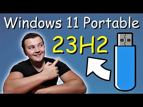 I installed Portable Windows 11 23H2 on a 32GB USB drive