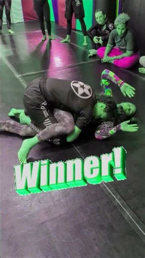 K-Guard sweep to leg drag. Winner winner chicken dinner