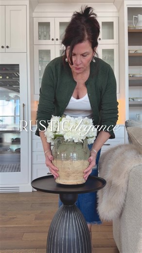 Rustic Elegance. I love both, so I combine them to create a cozy, welcoming, lived-in look. Rustic vases with classic flowers, vintage bowls with elegant lighting, etc. 🔗LINK TO SHOP —> https://liketk.it/5Oigz ✨ (screen cap & tap or access links via my bio page) Rustic Elegance. I love both, so I combine them to create a cozy, welcoming, lived-in look. Rustic vases with classic flowers, vintage bowls with elegant lighting, etc. I would guess a few viewers look at my page and think my home is no