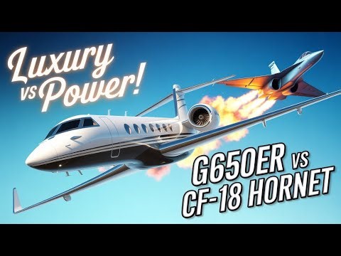 Gulfstream G650/G650ER vs CF-18 Hornet – Luxury Sky King vs Canada’s Combat Beast | Road of Armor