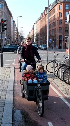 Copenhagen Bicycle Street View – Spring Morning Commute