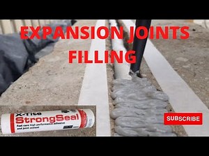 How to fill expansion joints in concrete.