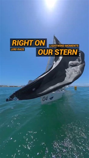 On Our Stern! ⛵️ GVS (04) Launches Spinnaker Inches From Our Rig