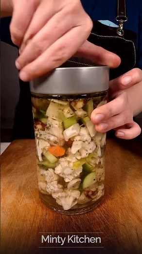 Cauliflower & Mixed Veggie Pickles in Light Brine — Easy Homemade Recipe