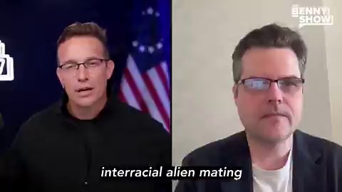 NEW: Former Congressman Matt Gaetz says he was briefed about a secret program where aliens were breeding with humans to make a hybrid race.Gaetz says the humans who were involved were allegedly abducted from war zones and migrant caravans."What they explained is that the military ran a very secret program where aliens that were living were in forced breeding programs with humans that had been abducted from war zones and from even the caravans of migrants.""The whistleblower was telling me that t