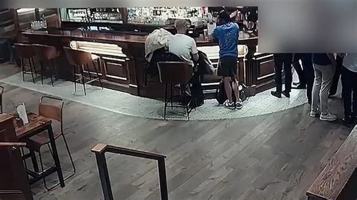 Brazen thieves caught on CCTV rummaging through pubgoers' bags for nearly seven minutes
