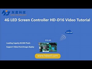 how to control your led screen through Cloud Sever with Huidu Technology D16+4G Controller.