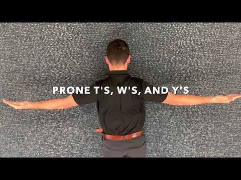 Prone T's, W's and Y's