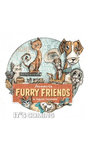 786 reactions · 53 shares | 冀 Furry Friends live today on Facebook!  Link in the description! Join us for cuteness, creativity, and inspiration! #FurryFriends #Stamperia #FacebookLive #MixedMediaArt | Stamperia | Facebook