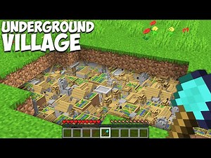 How I found this UNDERGROUND VILLAGE in Minecraft ??? Secret Trap Under The Ground House City