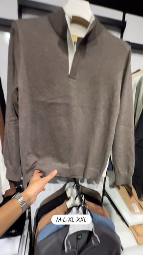 Tricot a demi zip 🤩 Tailles : M-L-XL-XXL Tel : 0649159071 Localisation: https://maps.app.goo.gl/gaQz4pqxkeaV4L2o6?g_st=ipc | Galerie El-AZZAOUI