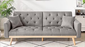 Sofa Beds Low Prices Linen Couch Bed Sleeper Sofa Futon Couch Bed for Office, Small Space, Apartment