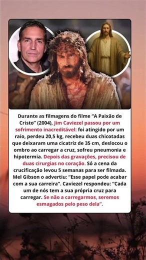 O Sofrimento REAL de Jim Caviezel em A Paixão de Cristo 😳 Você não sabia disso! #feedshortsyoutube