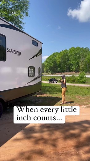 2.9M views · 8.2K reactions | Sometimes the difference between making the turn out of a tight boondocking spot and hitting the giant pole blocking your way is a matter of inches. 路‍♀️ For more RV life follow RV Miles and Our Wandering Family. #reels #fulltimerv #nomad #travel #camping #rvlife | RV Miles | Facebook
