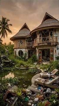 Destroyed House Makeover → Luxury Resort Style Home. #dreamhome #homerenovation #viralvideo #shorts