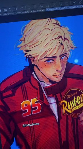 Human Lightning McQueen Art Challenge