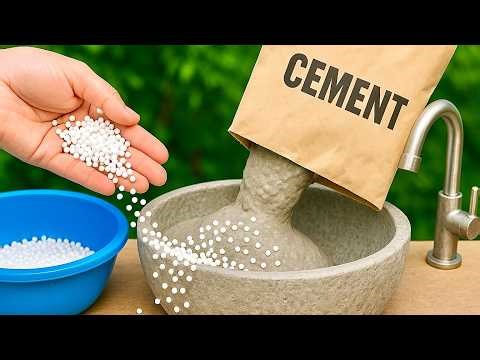 All of China is ALREADY mixing CEMENT and crushed POLYSTYRENE foam and saving hundreds of dollars.