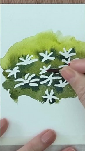 How To Paint Tiny Watercolor Flowers!