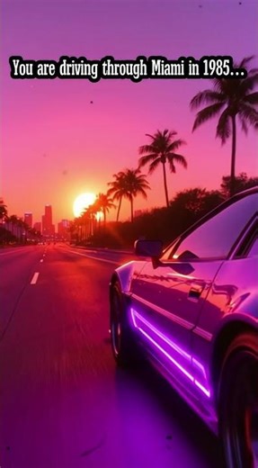 Cruising Miami When It Mattered #synthwave #80s #aesthetic #retrowave