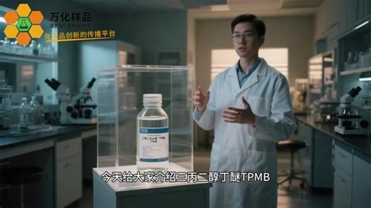 万化样品 （有机溶剂）— 三丙二醇丁醚 TPMB 万化样品 今天一个视频给大家介绍一款有机溶剂 —— 三丙二醇丁醚 TPMB#化工原料 #万化样品 #化学品#化工 #化学