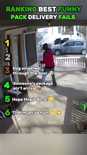 Crazy Package Delivery Fails 📦💀 #RANKRIOT #Funny