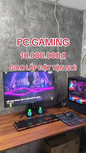 PC 10 triệu chơi game 2026 — Bộ cấu hình mua nhất & giao lắp đặt