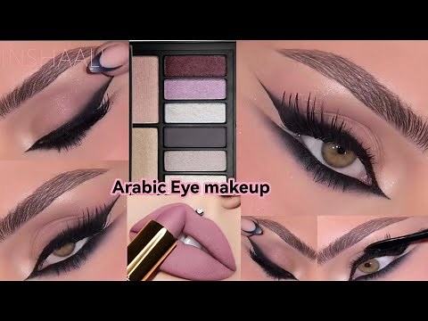 Arabic makeup tutorial || double winged liner || eyes makeup for beginners /by inshaail