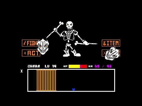 Disbelief Papyrus(Unofficial) All Phases + Mercy Endings