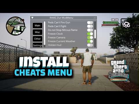 Install NEW Cheats Menu On Your Android GTA Sa Definitive Edition Game
