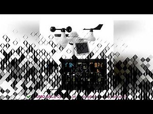 SucceBuy 7-in-1 Wi-Fi Weather Station 7.5 in Color Display + Solar Wireless Outdoor Sensor Alarm Ale