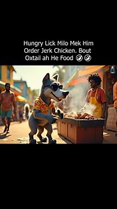 Milo Getting Jerk Chicken 🍗 #funnyvideos #caribbeancomedy | Kemron Lindon Bacchus