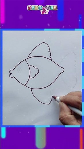 🐠 How to Draw a Swimming Fish | Easy Fish Drawing for Kids | Step by Step Tutorial