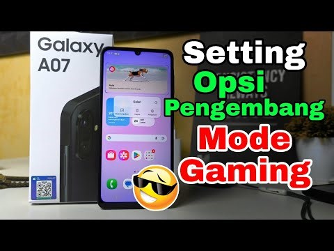 cara setting opsi pengembang mode game di HP Samsung a07
