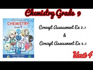 Chemistry grade 9 Unit 4 Concept assessment 3.1 and Ex 4.1 FBISE•Unit 4 Chemistry Groups and Periods