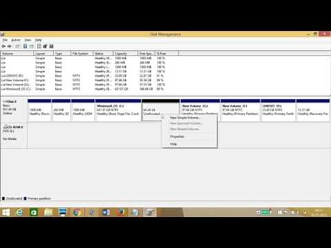 How to Partition Hard Disk in Windows 8 or 8.1 ?