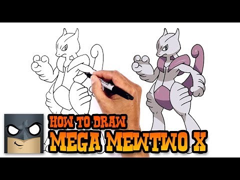 How to Draw Mega Mewtwo X | Pokemon