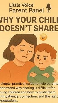 Why Your Child Doesn't Share 😤 | Little Voice Parent Panel 🎙️