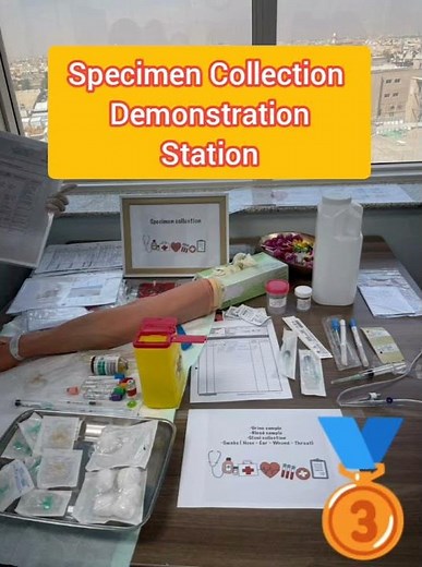 Drug Calculation and Specimen Collection / practice station