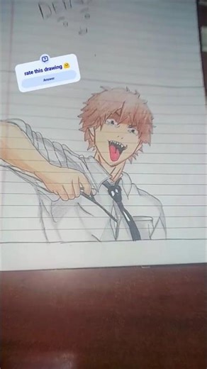 Drawing letter D for denji by doms colour pencil ✨✨#shorts #viral #howtodraw