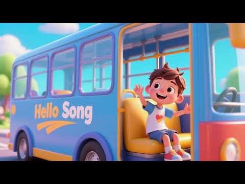 Bus Ride Hello Song | Fun Greeting Song for Kids 🚌👋