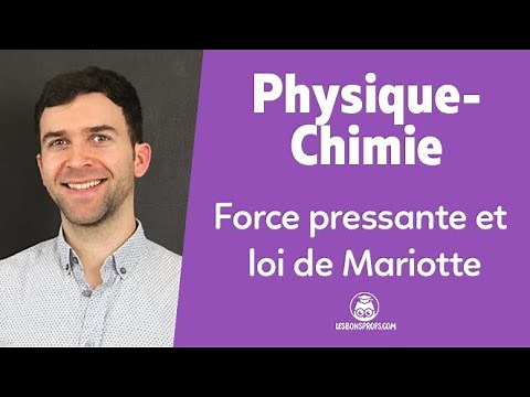 Pressing force: Boyle's law Mariotte - Physics-Chemistry - 1st - Les Bons Profs