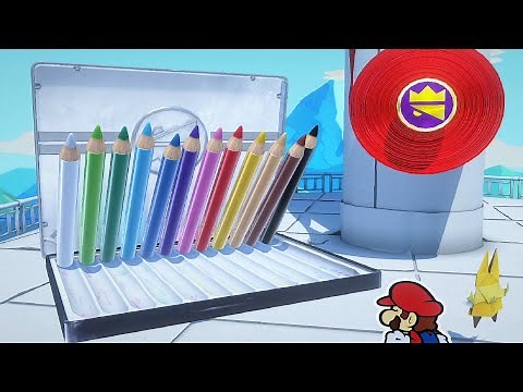 Paper Mario Origami King - Colored Pencils Boss Fight #2