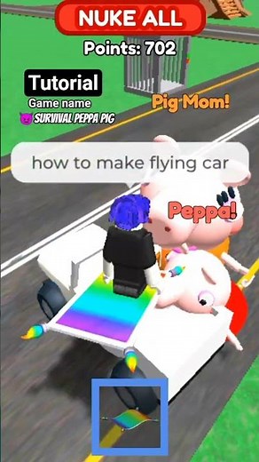 tutorial how to make a flying car in Roblox!