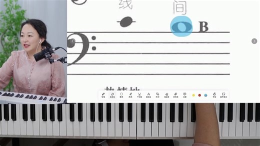 钢琴入门《菲伯尔》第10课-中央CBAGF音符（一）