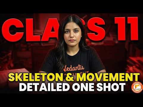 SKELETON & MOVEMENT Class 11 Biology HSC Board | HSC Board Biology Class 11 One Shot | Radha Mam