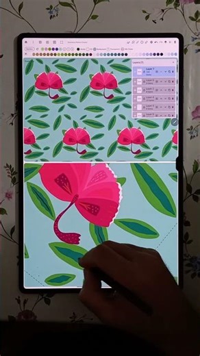 How to create vector pattern on Android! #patterndesign #illustration
